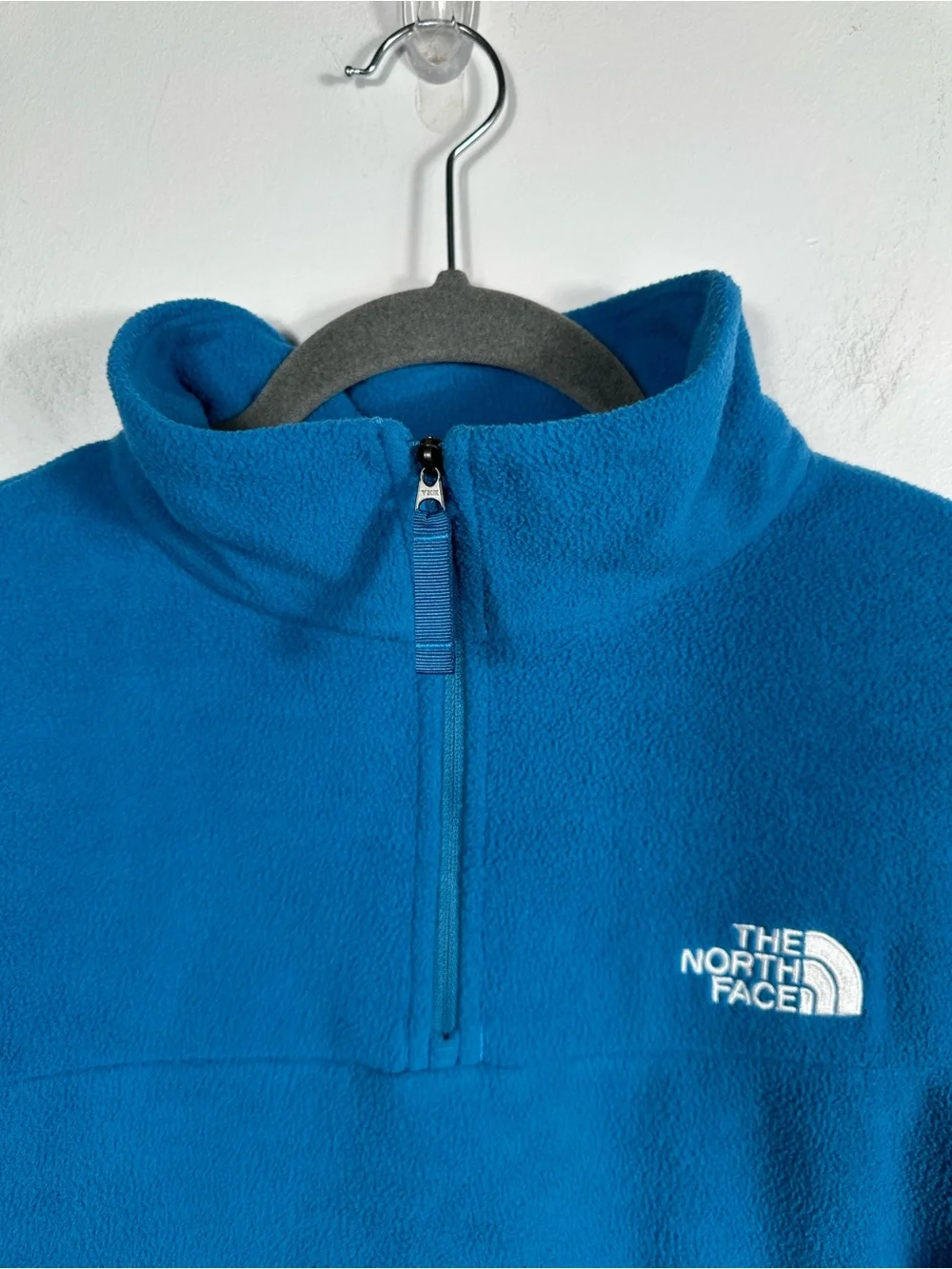 The North Face Men’s Glacier 1/4 Zip Fleece Pullover Jacket Blue Size Small